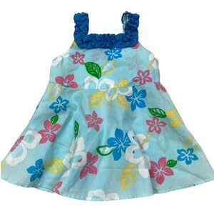 RJC Made In Hawaii Infant Gurls Hawaiian Floral Print‎ Dress 6 Months